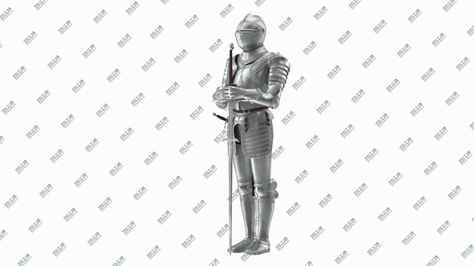 images/goods_img/20210313/Polished Knight Plate Armor standing with Zweihander model/2.jpg